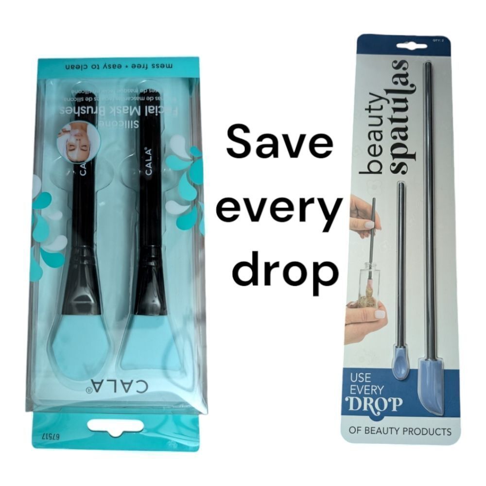 Set of 4: beauty spatulas and facial mask applicators. New
